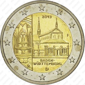 2 евро 2013, Баден-Вюртемберг - Аверс