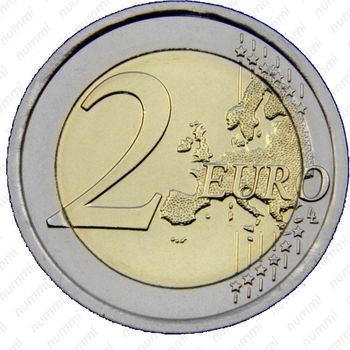 2 евро 2014, регулярный чекан Ватикана (Франциск) - Реверс