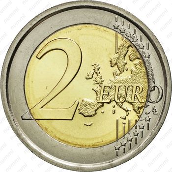 2 евро 2015, 30 лет флагу, (Словения) (Словения) (Словения) (Словения) (Словения) (Словения) (Словения) (Словения) (Словения) - Реверс