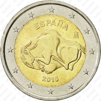 2 евро 2015, Альтамира - Аверс