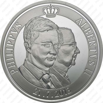 20 евро 2013, cмена правителя - Аверс