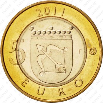 5 евро 2011, Саво - Реверс