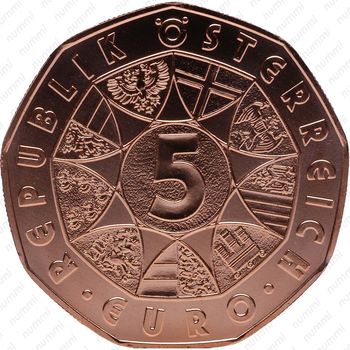 5 евро 2012, 200 лет общества, медь - Аверс
