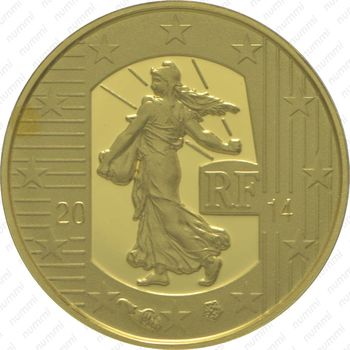 5 евро 2014, денье - Аверс
