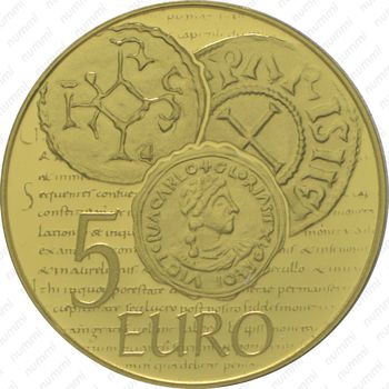5 евро 2014, денье - Реверс