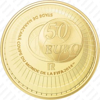 50 евро 2014, футбол - Аверс