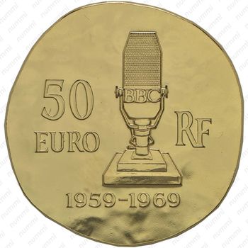 50 евро 2015, де Голль - Аверс