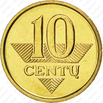 10 центов 1998 - Реверс