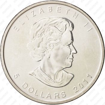 5 долларов 2011 - Аверс