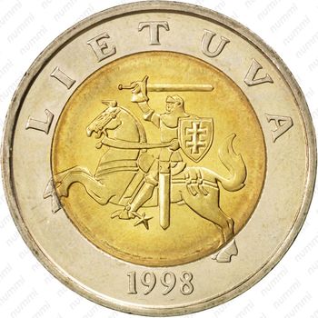5 литов 1998 - Аверс
