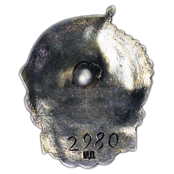 Знак «Отличник ВМФ (Военно-Морской Флот)» - Реверс