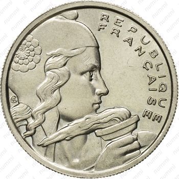 100 франков 1955, B - Аверс