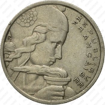 100 франков 1955, без обозначения монетного двора - Аверс