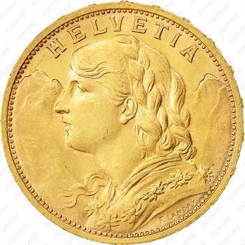 20 франков 1927 - Аверс