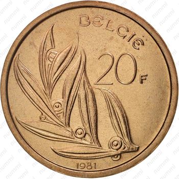 20 франков 1981 - Реверс