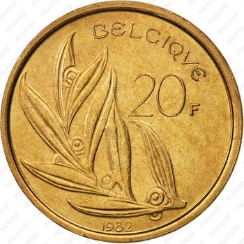 20 франков 1982 - Реверс