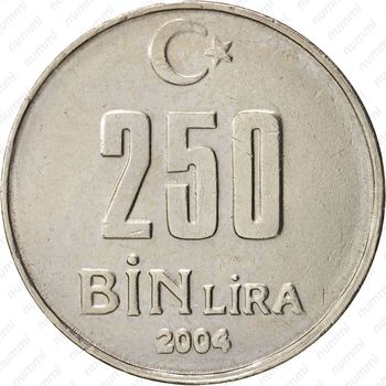 250000 лир 2004 - Реверс