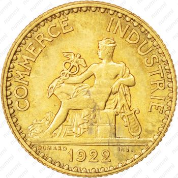 1 франк 1922 - Аверс