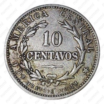 10 сентаво 1890 - Реверс