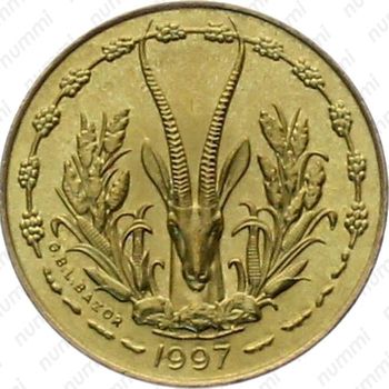 5 франков 1997 - Аверс