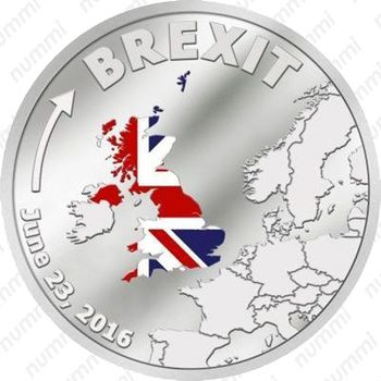 1 доллар 2016, Brexit Острова Кука - Реверс