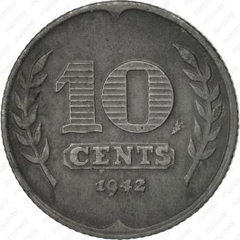 10 центов 1942, цинк (аверс - три тюльпана) - Реверс