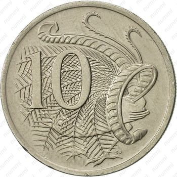 10 центов 1975 - Реверс