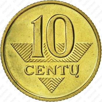10 центов 1997 - Реверс