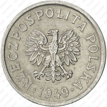 10 грошей 1949, алюминий - Аверс