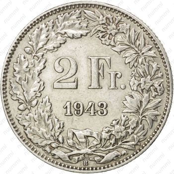 2 франка 1943 - Реверс