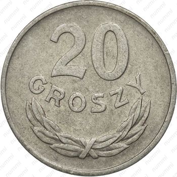 20 грошей 1949, алюминий - Реверс