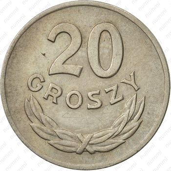 20 грошей 1949, мельхиор - Реверс
