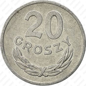 20 грошей 1976 - Реверс