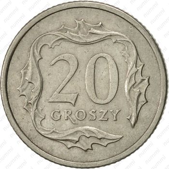20 грошей 2000 - Реверс