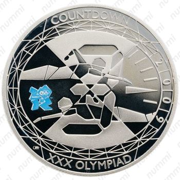 5 фунтов 2009, Великобритания (серебро) - Реверс