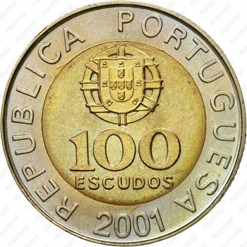 100 эскудо 2001 - Аверс