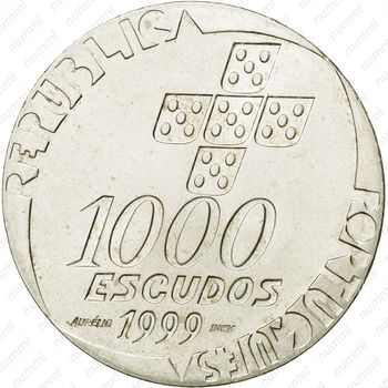 1000 эскудо 1999, 25 апреля - Аверс