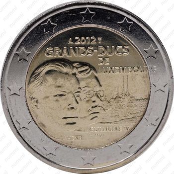 2 евро 2012, Вильгельм IV Люксембург - Аверс