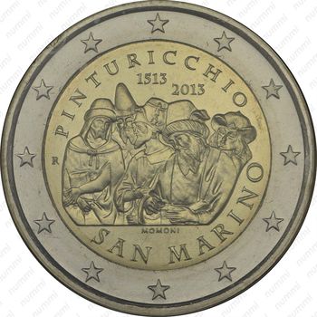 2 евро 2013, Пинтуриккьо Сан-Марино - Аверс