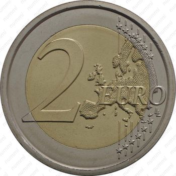 2 евро 2013, Sede vacante Ватикан - Реверс