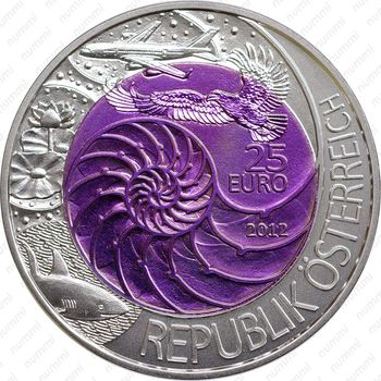 25 евро 2012, бионика Австрия - Аверс