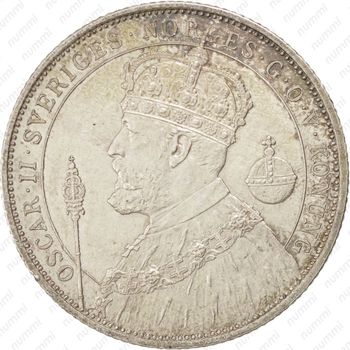 2 кроны 1897, юбилей - Аверс
