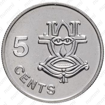 5 центов 1996 - Реверс