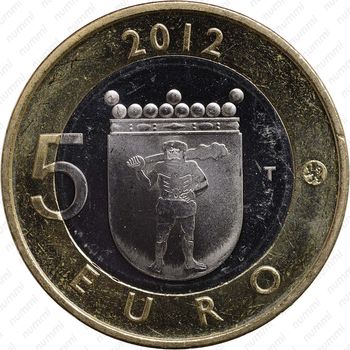 5 евро 2012, Лапландия Финляндия - Реверс
