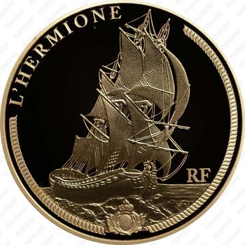 50 евро 2012, Гермион Франция (золото) - Реверс