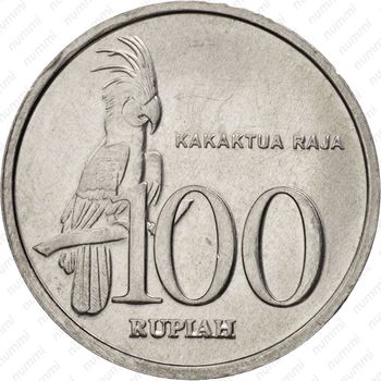100 рупий 1999 - Реверс