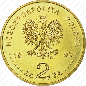 2 злотых 1999, Словацкий - Аверс