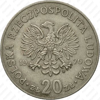 20 злотых 1976, Новотко, знак монетного двора "MW" - Аверс