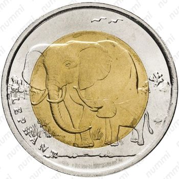 1 лира 2009, слон [Турция] - Реверс