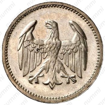 1 марка 1925, A, знак монетного двора "A" — Берлин [Германия] - Аверс